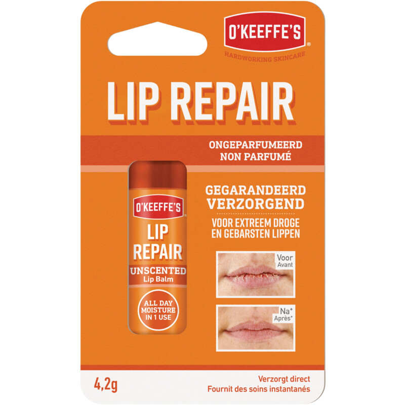 Een afbeelding van O'Keeffe's Lip Repair Ongeparfumeerd
