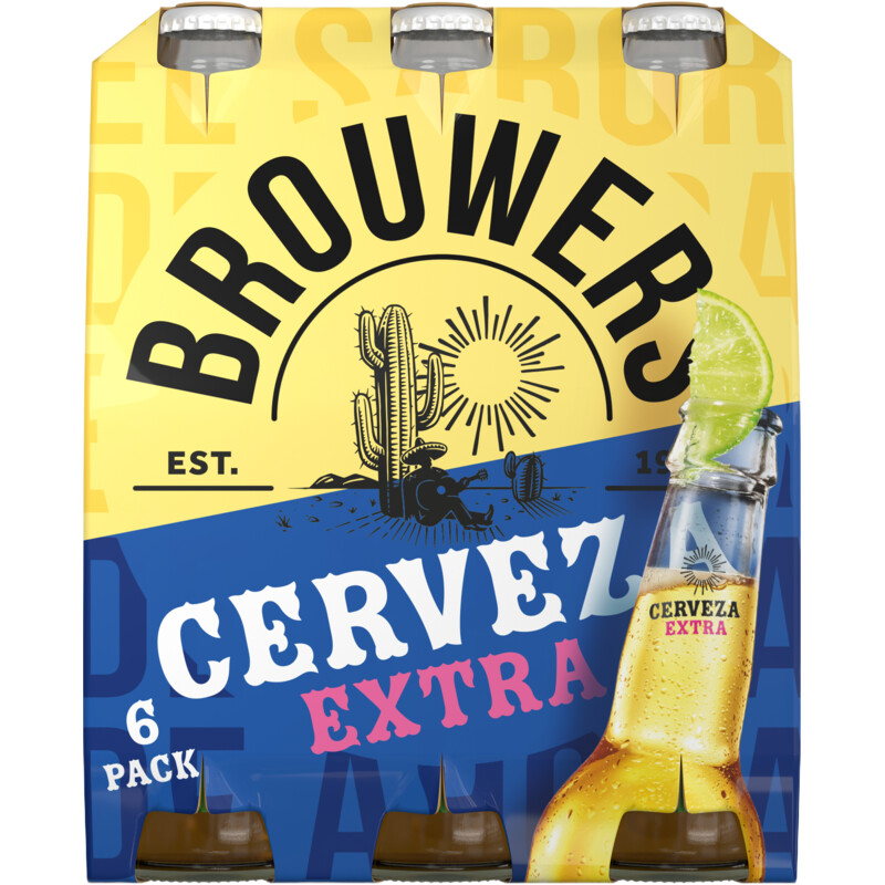 Een afbeelding van Brouwers Cerveza extra 6-pack