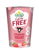 Arla Lactofree aardbei halfvolle yoghurt