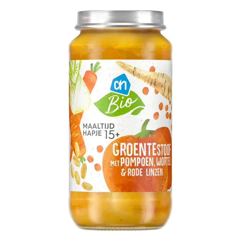 Maaltijdhapje groentestoof pompoen 15+