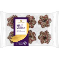 Een afbeelding van AH Excellent Kerststerren koek met melkchocolade
