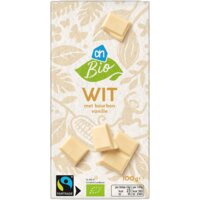 Een afbeelding van AH Biologisch Reep wit met bourbon vanille