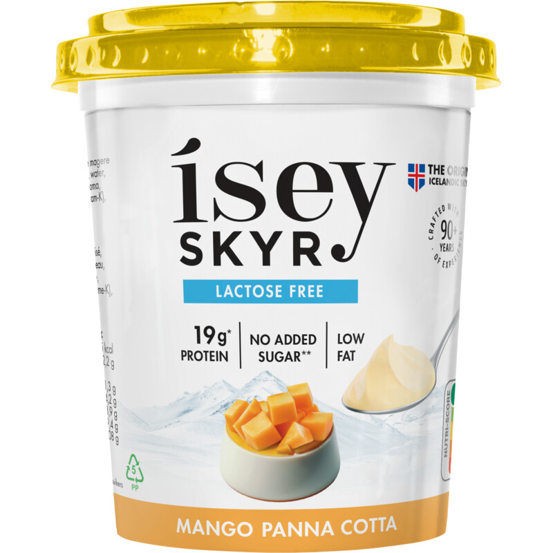 Een afbeelding van Isey Skyr mango panna cotta