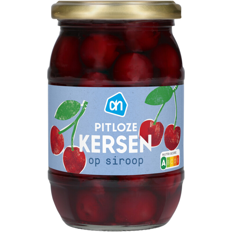 Een afbeelding van AH Pitloze kersen op siroop
