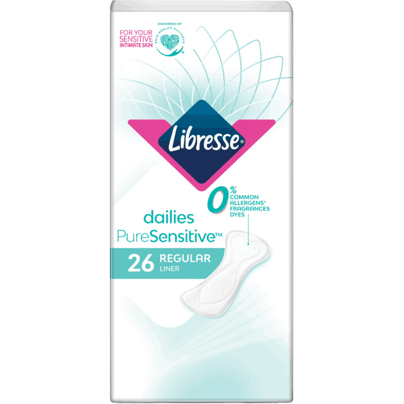 Een afbeelding van Libresse Pure sensitive regular inlegkruisjes