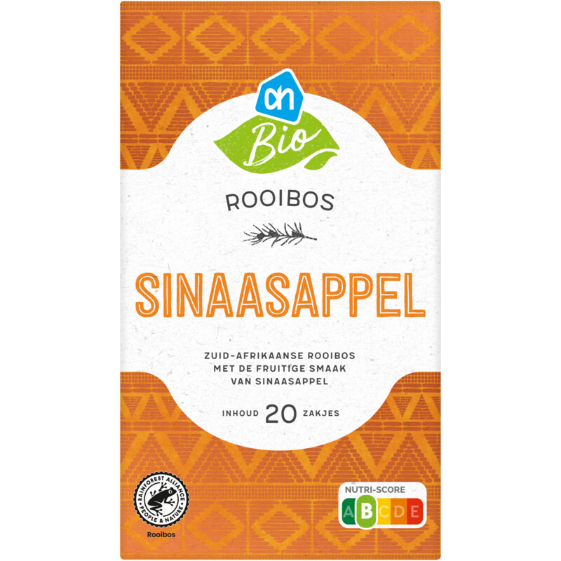 Een afbeelding van AH Biologisch Rooibos sinaasappel