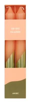 pdp-image-Avec Dip-dye kaars pastel roze goud