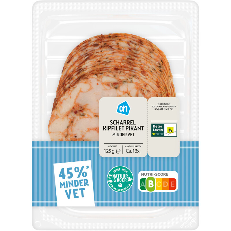Een afbeelding van AH Scharrel kipfilet pikant minder vet