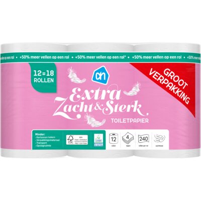 pdp-image-AH Toiletpapier 4-laags 12=18 rollen