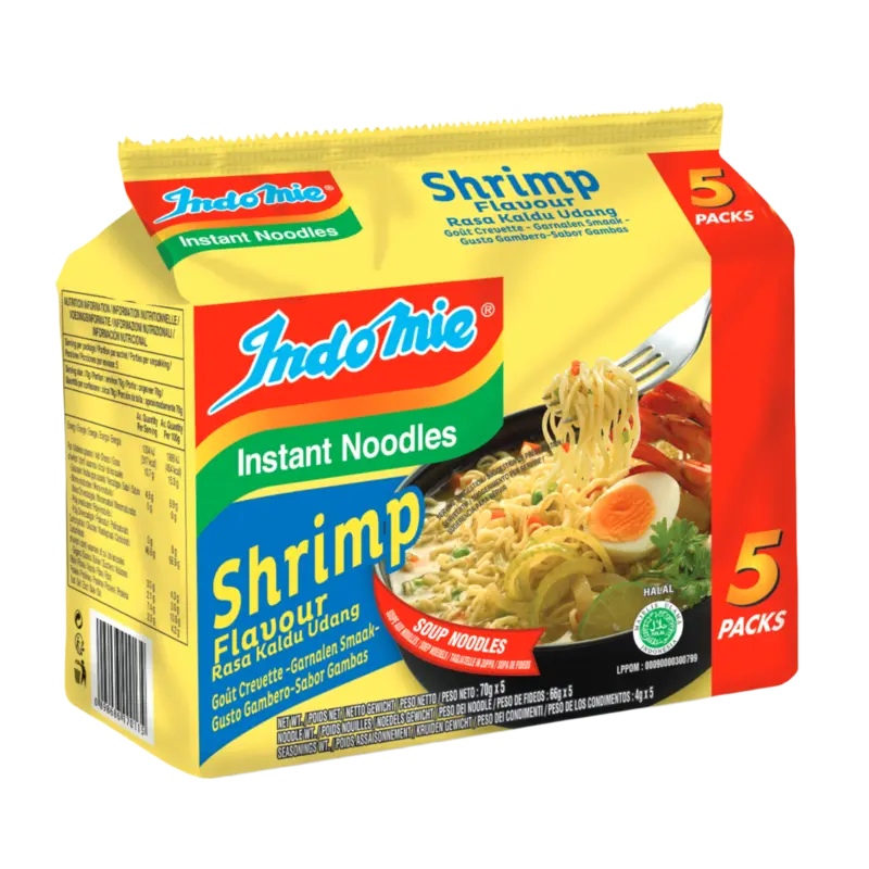 Indo mie Noodles shrimp 5-pack