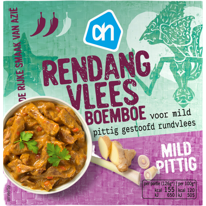 Een afbeelding van AH Boemboe rendang vlees