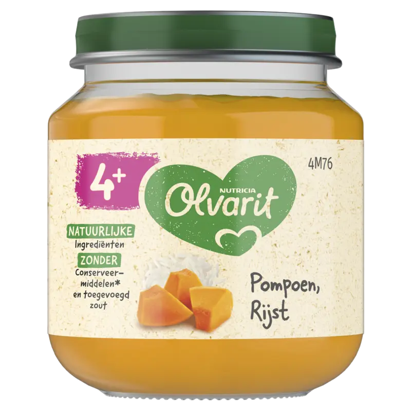 Olvarit Pompoen rijst 4m+