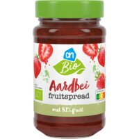 Een afbeelding van AH Biologisch Aardbei fruitspread