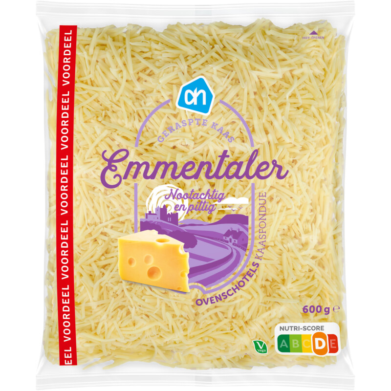 Een afbeelding van AH Geraspte Franse emmentaler bel