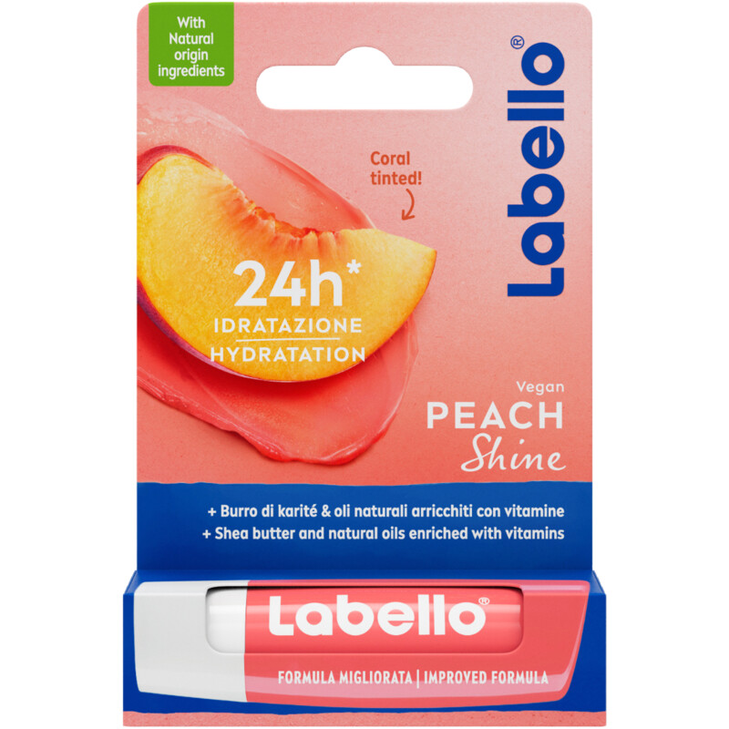 Een afbeelding van Labello Peach shine