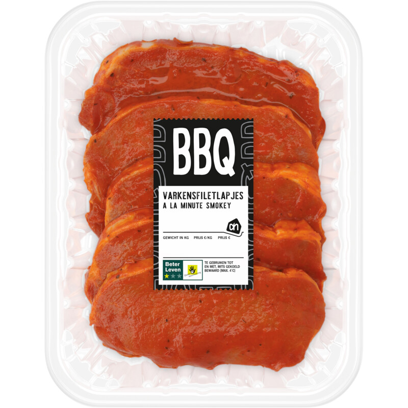 Een afbeelding van AH BBQ filetlapjes à la minute smokey