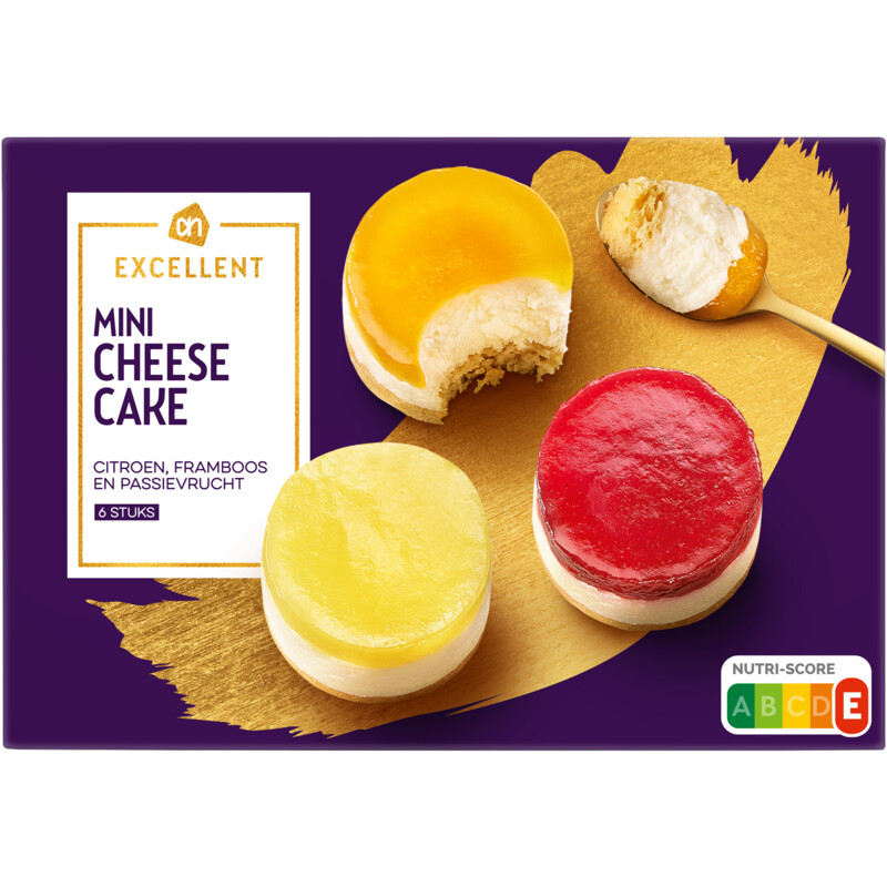 Een afbeelding van AH Excellent Mini cheesecake fruit