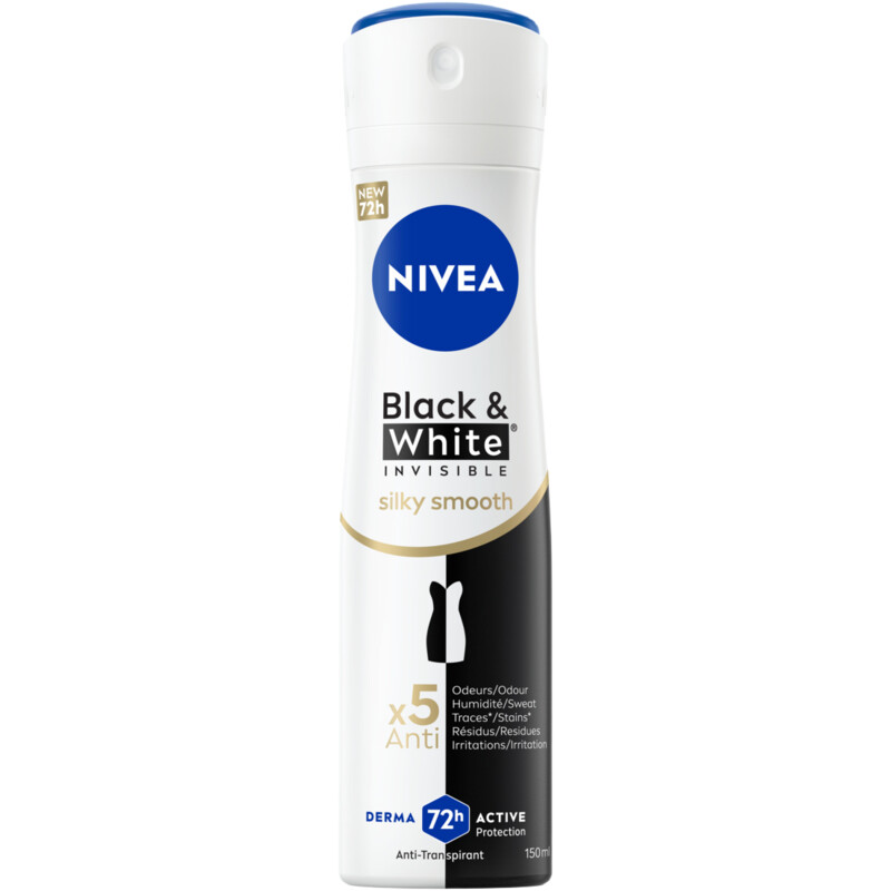 Een afbeelding van NIVEA Black & white silky smooth deo spray