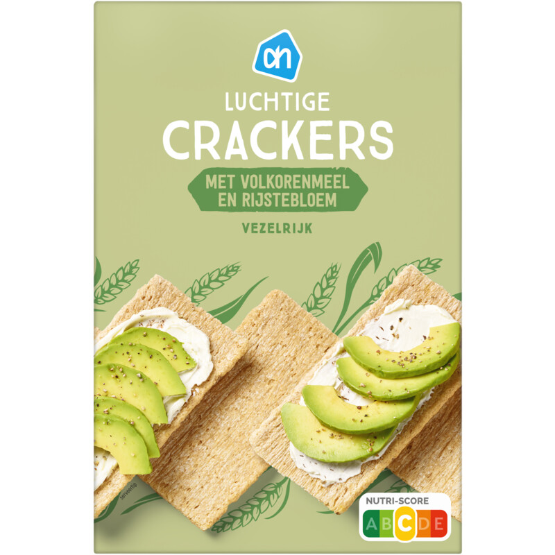 Een afbeelding van AH Luchtige crackers volkorenmeel