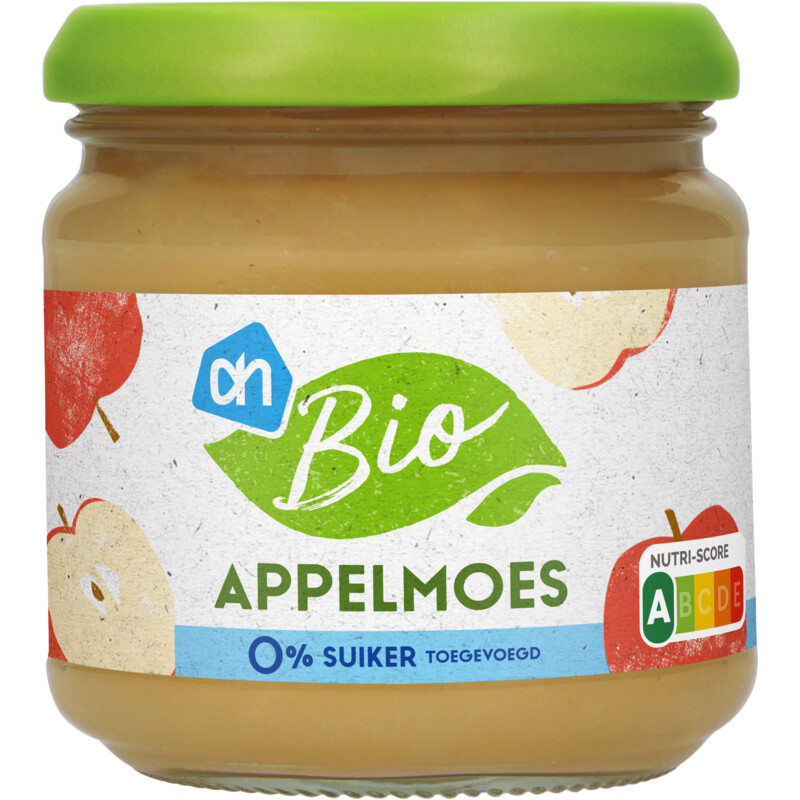 Een afbeelding van AH Biologisch Appelmoes 0% suiker toegevoegd