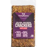 Een afbeelding van TastyBasics Vezelrijke crackers kaas & peper