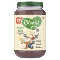 Olvarit Appel zuivel bosbes 12m+