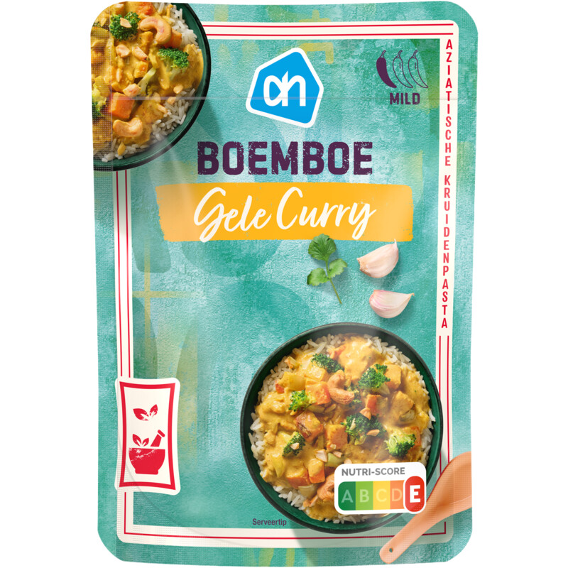 Een afbeelding van AH Boemboe gele curry