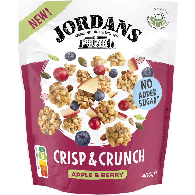 Een afbeelding van Jordans Crisp & crunch apple & berry