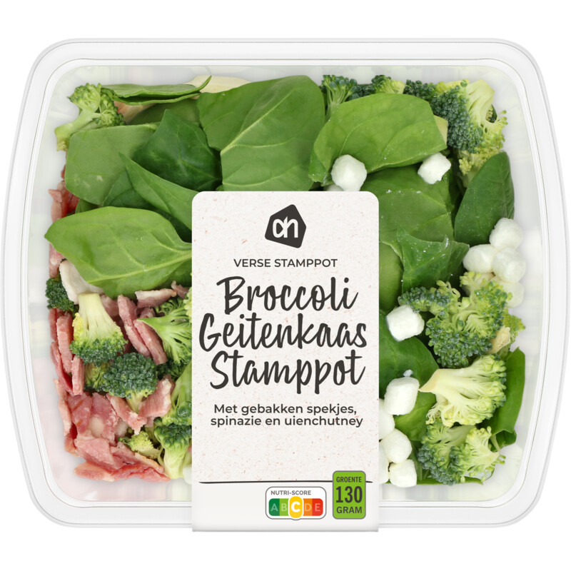 Een afbeelding van AH Verse stamppot broccoli geitenkaas