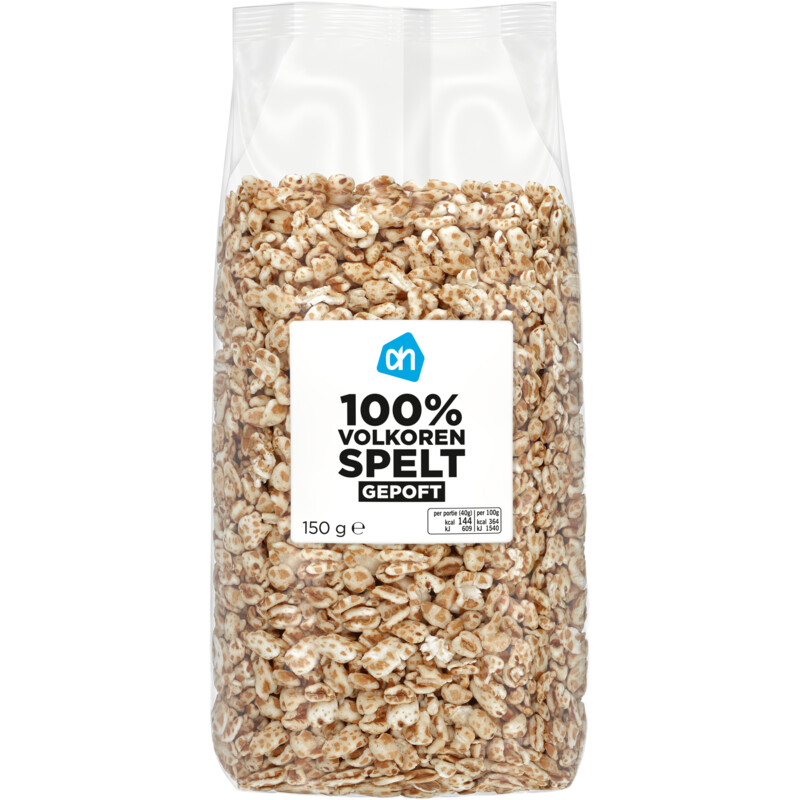 Een afbeelding van AH 100% Volkoren spelt gepoft