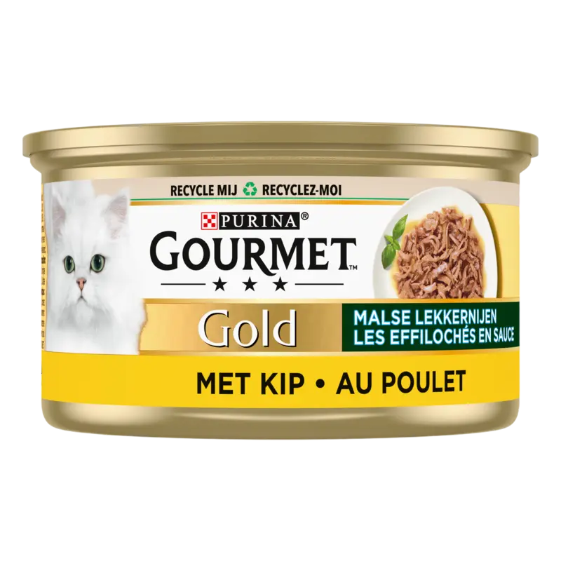 Gold Malse Lekkernijen Kattenvoer nat met Kip