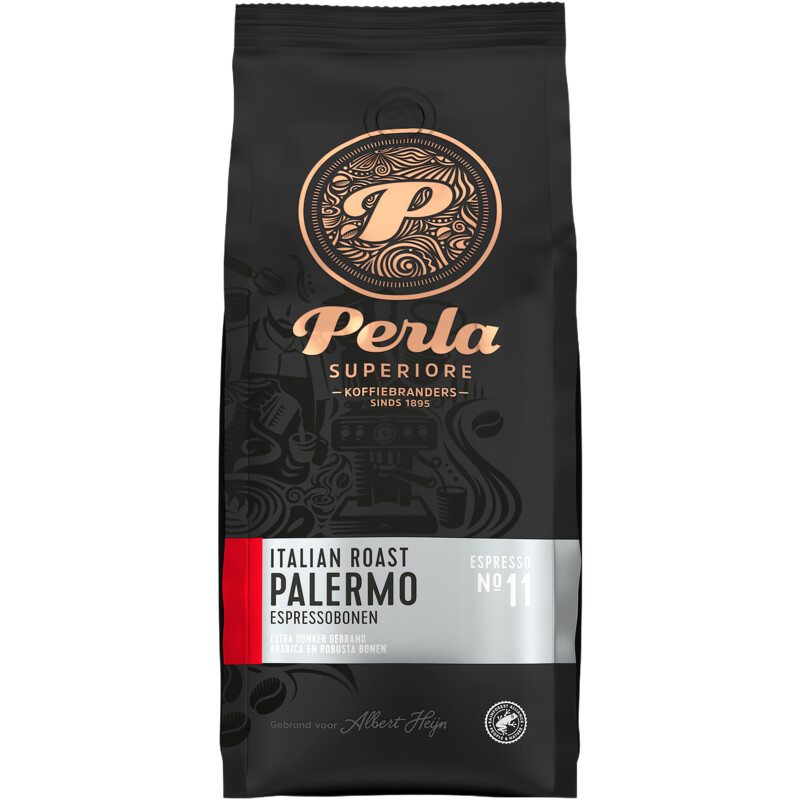 Een afbeelding van Perla Superiore Italian roast Palermo espressobonen