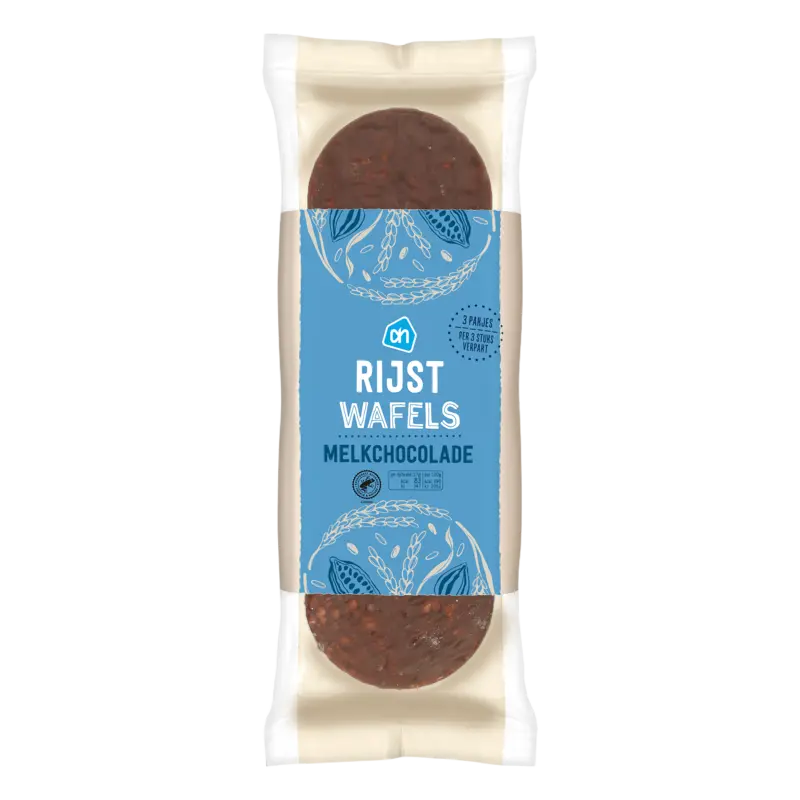 Rijstwafels melkchocolade