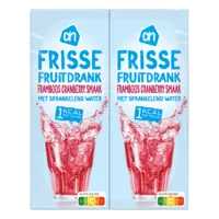 AH Frisse fruitdrank framboos 1kcal