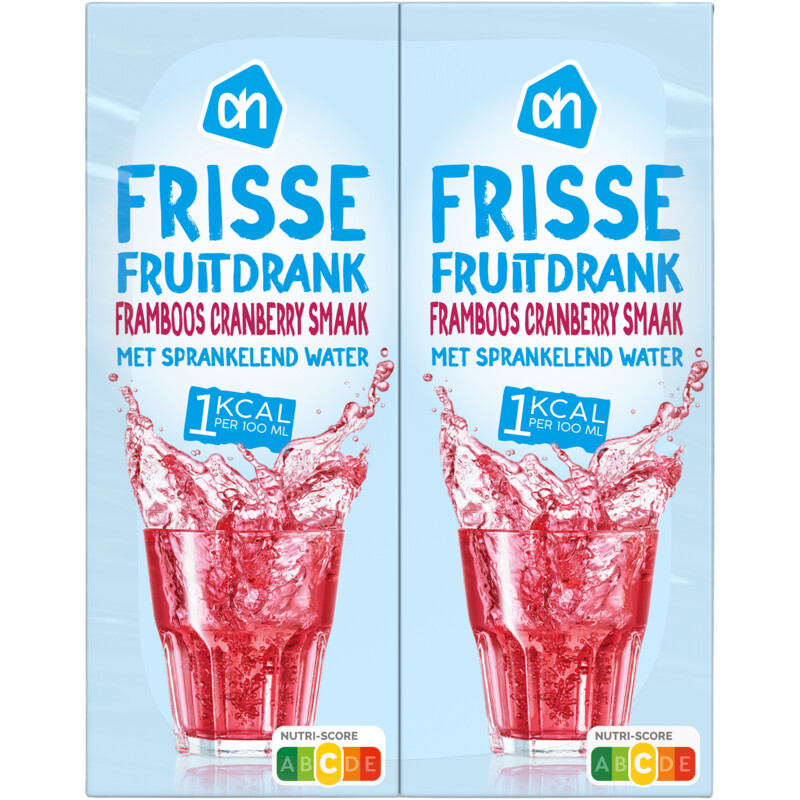 Een afbeelding van AH Frisse fruitdrank framboos 1kcal