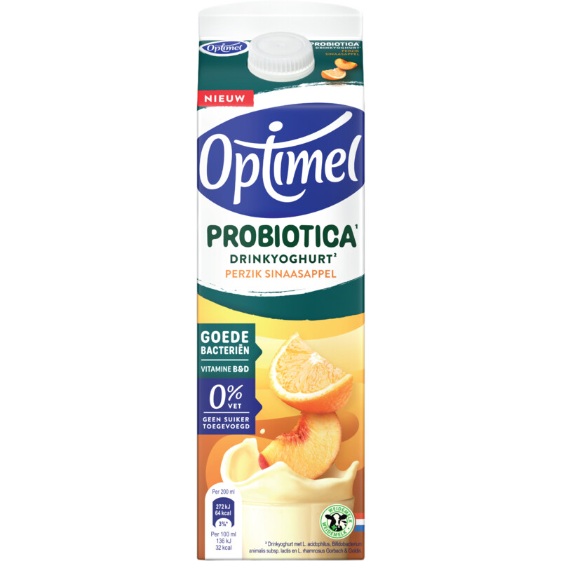 Een afbeelding van Optimel Probiotica drinkyoghurt perzik