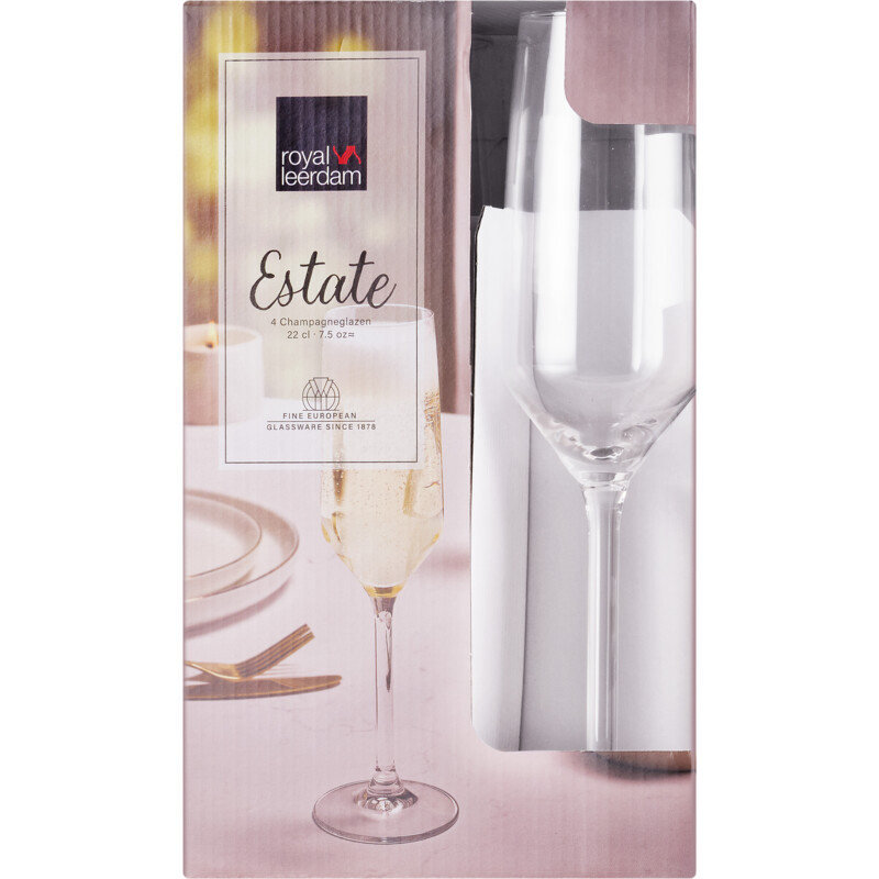 Een afbeelding van Royal Leerdam Champagne flute glazen estate
