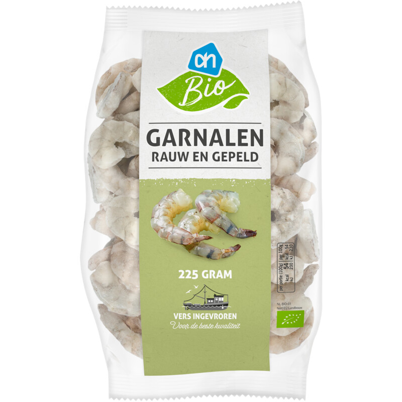 Een afbeelding van AH Biologisch Garnalen rauw en gepeld