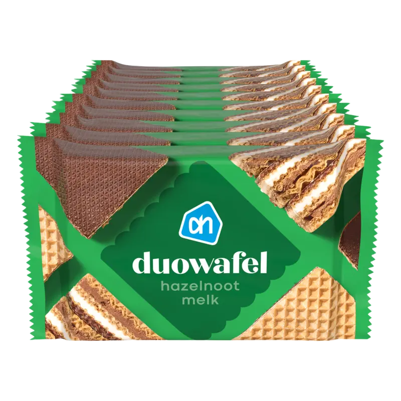 Duowafel hazelnoot melk 10-pack