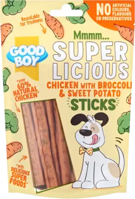 pdp-image-Good boy Super licious sticks chicken broccoli