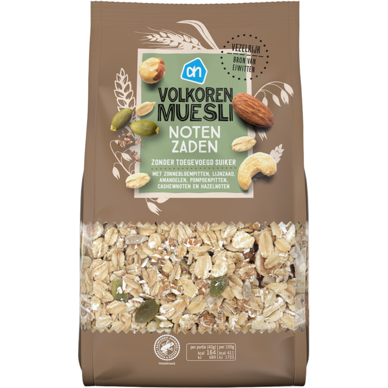 Een afbeelding van AH Muesli noten & zaden