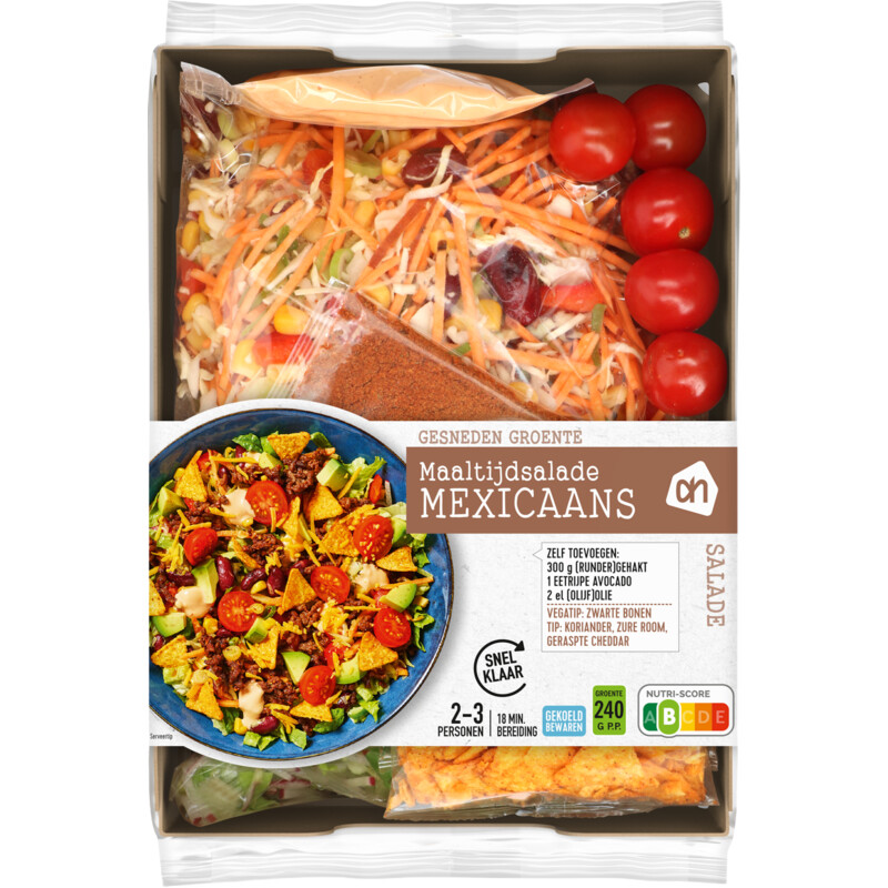 Een afbeelding van AH Gesneden verspakket Mexicaanse salade