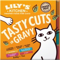 Een afbeelding van Lily's Kitchen Tasty cuts in saus diverse smaken 8-pack