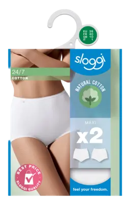 pdp-image-Sloggi Dames maxi 2-pack wit maat 42