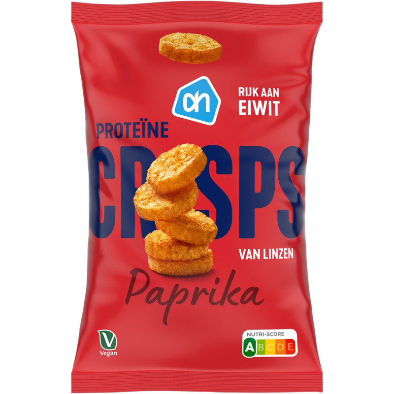 Een afbeelding van AH Proteine crisps paprika