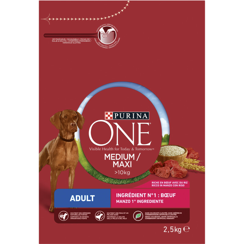 Een afbeelding van Purina Medium/maxi adult rund bel