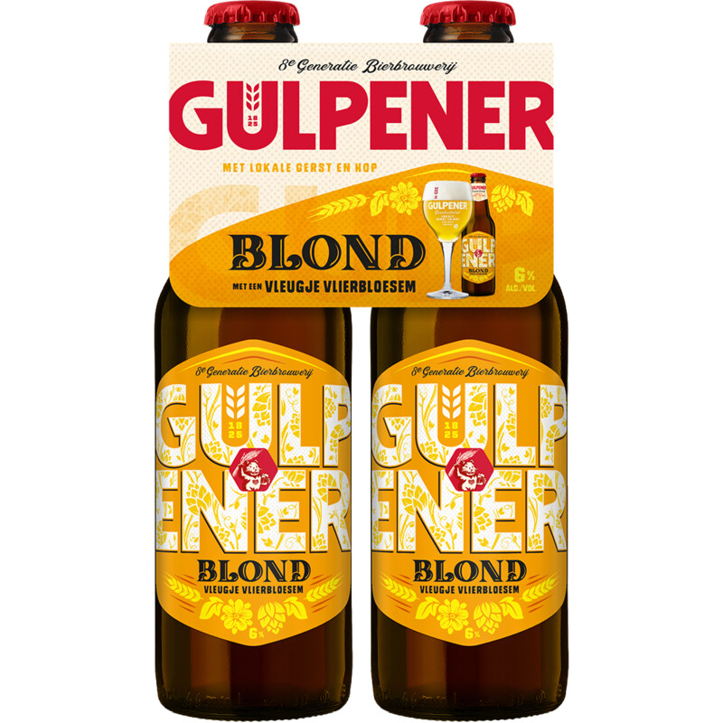 Een afbeelding van Gulpener Blond vlierbloesem 4-pack