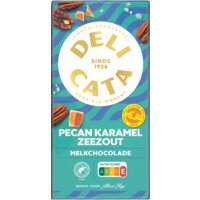 Een afbeelding van Delicata Reep melkchocolade pecan karamel zeezout