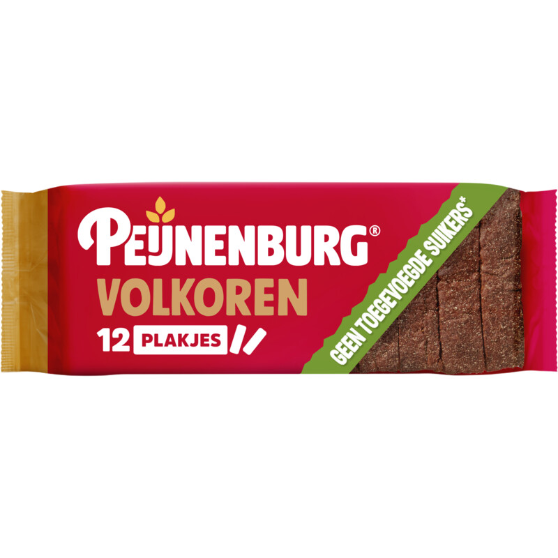 Een afbeelding van Peijnenburg Ontbijtkoek volkoren gesneden