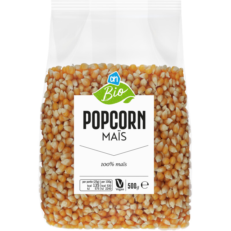Een afbeelding van AH Biologisch Popcorn mais
